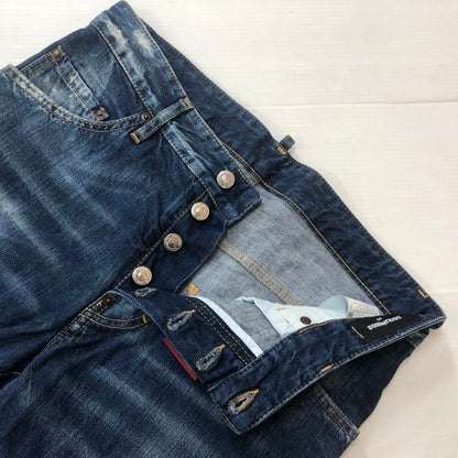 【中古品】【メンズ】 DSQUARED2 ディースクエアード DAMAGE DENIM PANTS S71LB0469 STN757 ダメージデニムパンツ ボトムス ジーンズ 152-260609-sa-07-tei サイズ：46 カラー：インディゴ 万代Net店