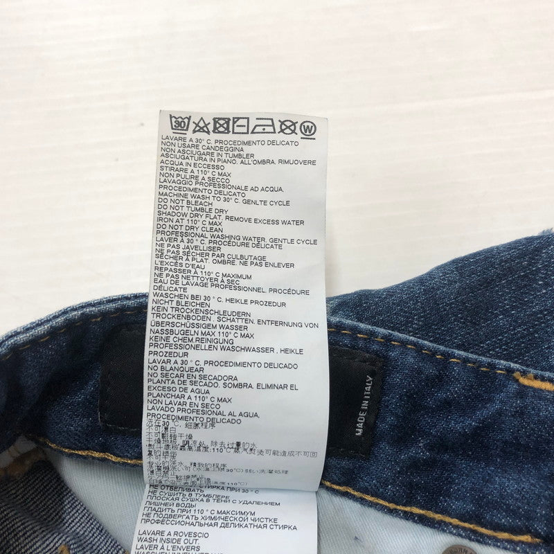 【中古品】【メンズ】 DSQUARED2 ディースクエアード DAMAGE DENIM PANTS S71LB0469 STN757 ダメージデニムパンツ ボトムス ジーンズ 152-260609-sa-07-tei サイズ：46 カラー：インディゴ 万代Net店