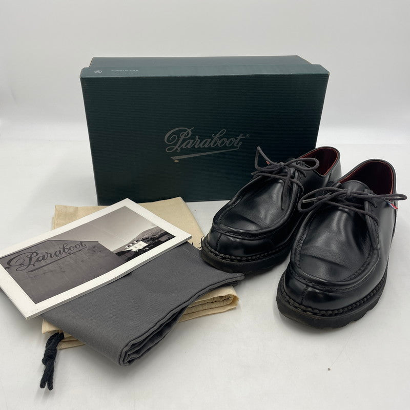 【中古品】【メンズ】 PARABOOT パラブーツ MICHAEL BBR MARCHE LIS NOIR 174912 68466 ミカエル マルシェ リス ノワール シューズ 靴 164-260609-yo-02-tei サイズ：EU 40 カラー：ブラック 万代Net店