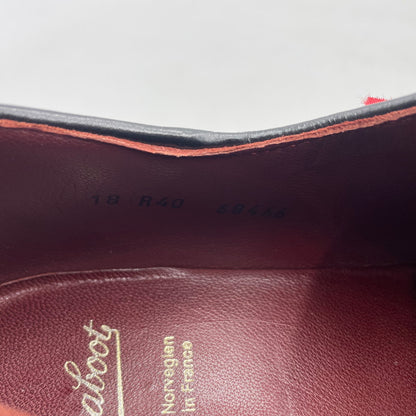 【中古品】【メンズ】 PARABOOT パラブーツ MICHAEL BBR MARCHE LIS NOIR 174912 68466 ミカエル マルシェ リス ノワール シューズ 靴 164-260609-yo-02-tei サイズ：EU 40 カラー：ブラック 万代Net店