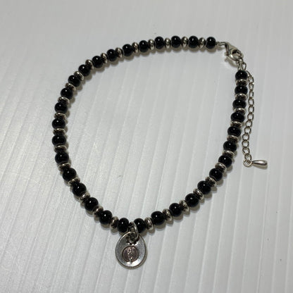 【中古品】【メンズ】 WildWood ワイルドウッド BEADS BRACELET ビーズ ブレスレット アクセサリー アンクレット 191-260613-ko-06-tei カラー：ブラック/シルバー 万代Net店