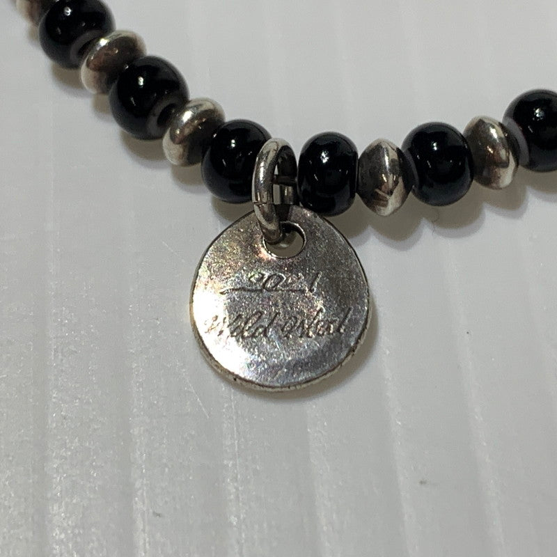 【中古品】【メンズ】 WildWood ワイルドウッド BEADS BRACELET ビーズ ブレスレット アクセサリー アンクレット 191-260613-ko-06-tei カラー：ブラック/シルバー 万代Net店