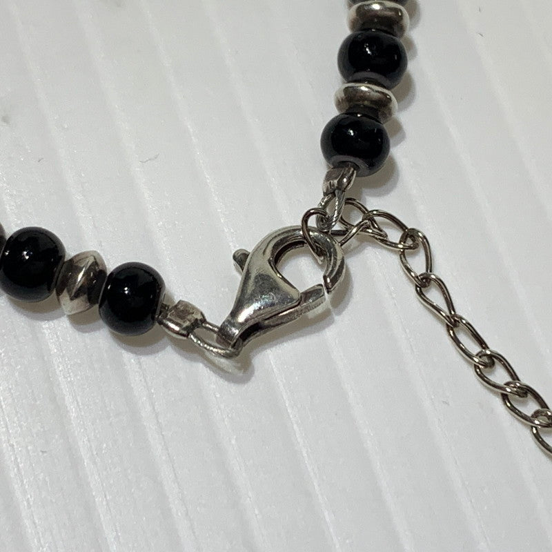 【中古品】【メンズ】 WildWood ワイルドウッド BEADS BRACELET ビーズ ブレスレット アクセサリー アンクレット 191-260613-ko-06-tei カラー：ブラック/シルバー 万代Net店