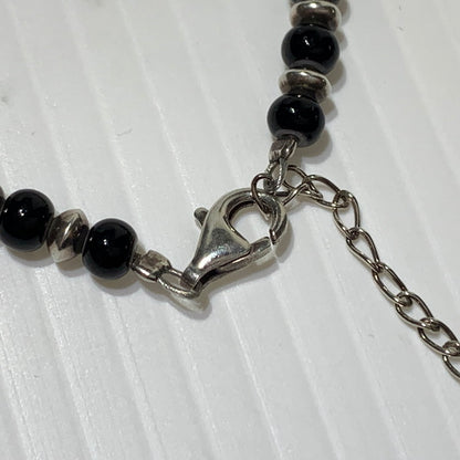 【中古品】【メンズ】 WildWood ワイルドウッド BEADS BRACELET ビーズ ブレスレット アクセサリー アンクレット 191-260613-ko-06-tei カラー：ブラック/シルバー 万代Net店