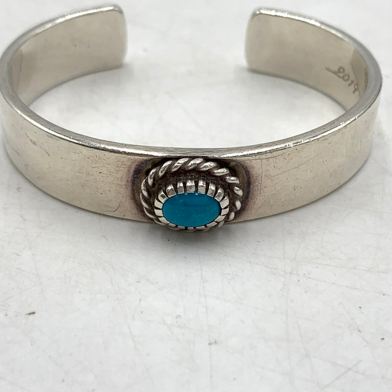 【中古品】【メンズ】 WildWood ワイルドウッド TORSION BANGLE TURQUOISE トーション バングル ターコイズ アクセサリー 191-260613-ko-02-tei カラー：シルバー 万代Net店