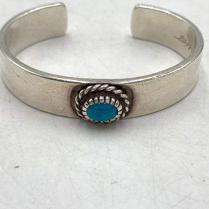 【中古品】【メンズ】 WildWood ワイルドウッド TORSION BANGLE TURQUOISE トーション バングル ターコイズ アクセサリー 191-260613-ko-02-tei カラー：シルバー 万代Net店