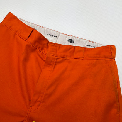 【現状渡し品】【メンズ】 DICKIES ディッキーズ LOOSE FIT PAINTER PANTS ルーズ フィット ペインター パンツ ボトムス 156-260805-sa-17-tei サイズ：34 カラー：オレンジ 万代Net店
