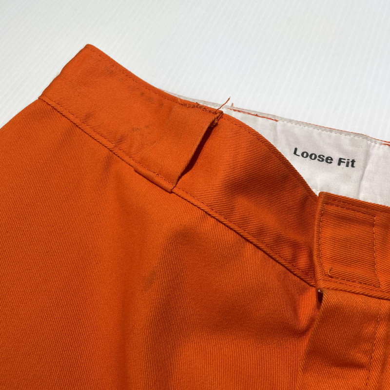 【現状渡し品】【メンズ】 DICKIES ディッキーズ LOOSE FIT PAINTER PANTS ルーズ フィット ペインター パンツ ボトムス 156-260805-sa-17-tei サイズ：34 カラー：オレンジ 万代Net店