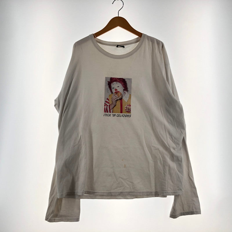 【現状渡し品】【メンズ】 HEY BIG ヘイ ビッグ FUCK IN CELICIOUS L/S TEE ファック イン セリシャス ロングスリーブ Tシャツ 長袖 トップス 147-260610-sa-06-tei サイズ：不明 カラー：ホワイト 万代Net店