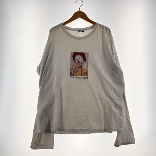 【現状渡し品】【メンズ】 HEY BIG ヘイ ビッグ FUCK IN CELICIOUS L/S TEE ファック イン セリシャス ロングスリーブ Tシャツ 長袖 トップス 147-260610-sa-06-tei サイズ：不明 カラー：ホワイト 万代Net店