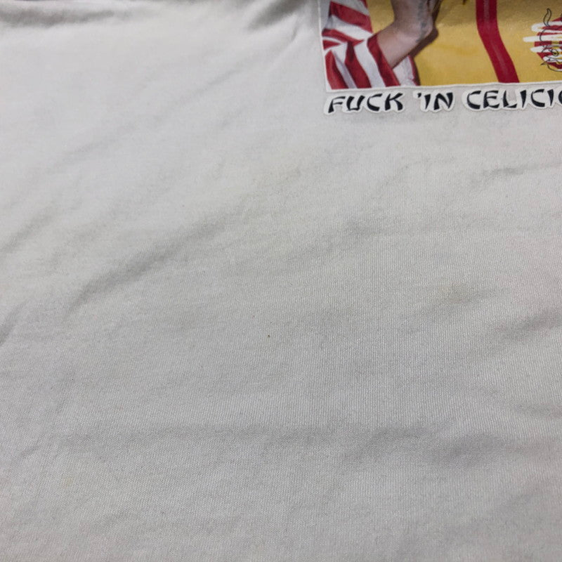 【現状渡し品】【メンズ】 HEY BIG ヘイ ビッグ FUCK IN CELICIOUS L/S TEE ファック イン セリシャス ロングスリーブ Tシャツ 長袖 トップス 147-260610-sa-06-tei サイズ：不明 カラー：ホワイト 万代Net店