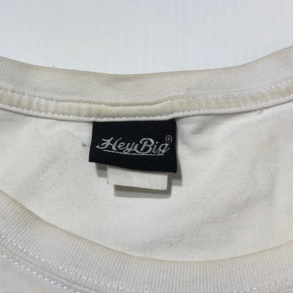 【現状渡し品】【メンズ】 HEY BIG ヘイ ビッグ FUCK IN CELICIOUS L/S TEE ファック イン セリシャス ロングスリーブ Tシャツ 長袖 トップス 147-260610-sa-06-tei サイズ：不明 カラー：ホワイト 万代Net店