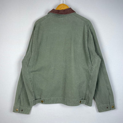 【中古品】【メンズ】 BACKERS バッカーズ DUCK WORK JACKET K78-3281-4 ダック ワークジャケット アウター 145-260623-yo-05-tei サイズ：L カラー：オリーブ 万代Net店