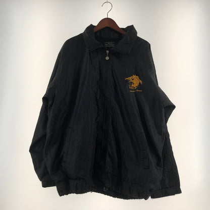 【中古品】【メンズ】 M.VERSAGE エム・ヴェルサーチェ 90's LOGO ZIP UP JACKET 90年代 ロゴ ジップ アップ ジャケット ライトアウター 141-260610-sa-08-tei サイズ：L カラー：ブラック 万代Net店