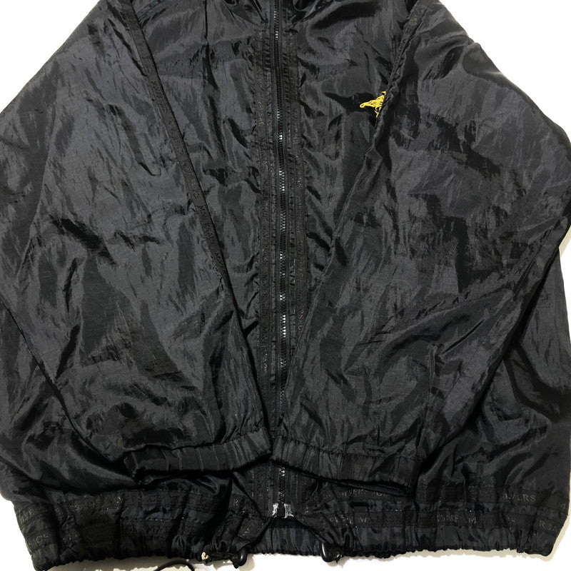 【中古品】【メンズ】 M.VERSAGE エム・ヴェルサーチェ 90's LOGO ZIP UP JACKET 90年代 ロゴ ジップ アップ ジャケット ライトアウター 141-260610-sa-08-tei サイズ：L カラー：ブラック 万代Net店