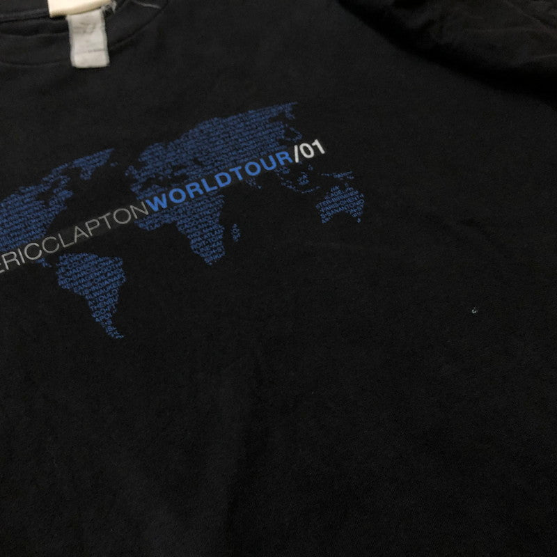 【現状渡し品】【メンズ】 WINTERLAND ウィンターランド ERIC CLAPTON 2001 WORLD TOUR TEE エリック クラプトン 2001年 ワールドツアー Ｔシャツ 半袖 トップス 145-260711-sa-08-tei サイズ：XL カラー：ブラック 万代Net店