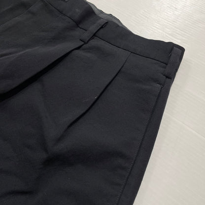 【中古品】【メンズ】 Y’S FOR MEN ワイズフォーメン 2TUCK TAPERED WOOL SLACKS PANTS MB-P01-100 2タック ワイドテーパード ウール スラックス パンツ 151-260616-yo-11-tei サイズ：LL カラー：ブラック 万代Net店