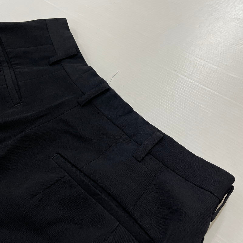 【中古品】【メンズ】 Y’S FOR MEN ワイズフォーメン 2TUCK TAPERED WOOL SLACKS PANTS MB-P01-100 2タック ワイドテーパード ウール スラックス パンツ 151-260616-yo-11-tei サイズ：LL カラー：ブラック 万代Net店