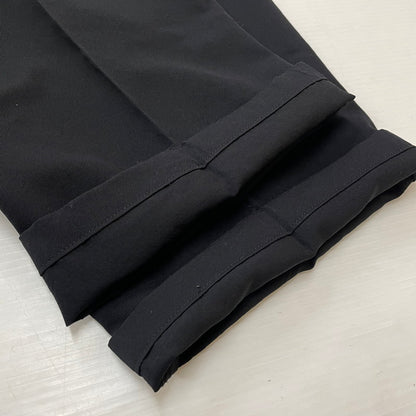 【中古品】【メンズ】 Y’S FOR MEN ワイズフォーメン 2TUCK TAPERED WOOL SLACKS PANTS MB-P01-100 2タック ワイドテーパード ウール スラックス パンツ 151-260616-yo-11-tei サイズ：LL カラー：ブラック 万代Net店