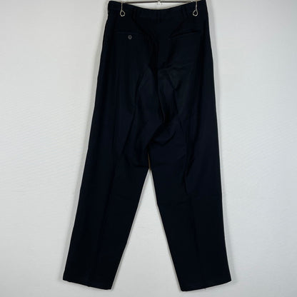 【中古品】【メンズ】 Y’S FOR MEN ワイズフォーメン 2TUCK TAPERED WOOL SLACKS PANTS MB-P01-100 2タック ワイドテーパード ウール スラックス パンツ 151-260616-yo-11-tei サイズ：LL カラー：ブラック 万代Net店