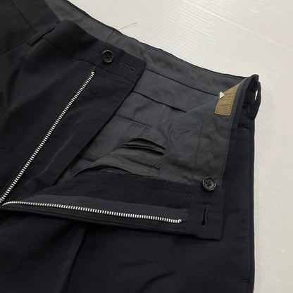 【中古品】【メンズ】 Y’S FOR MEN ワイズフォーメン 2TUCK TAPERED WOOL SLACKS PANTS MB-P01-100 2タック ワイドテーパード ウール スラックス パンツ 151-260616-yo-11-tei サイズ：LL カラー：ブラック 万代Net店