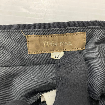 【中古品】【メンズ】 Y’S FOR MEN ワイズフォーメン 2TUCK TAPERED WOOL SLACKS PANTS MB-P01-100 2タック ワイドテーパード ウール スラックス パンツ 151-260616-yo-11-tei サイズ：LL カラー：ブラック 万代Net店