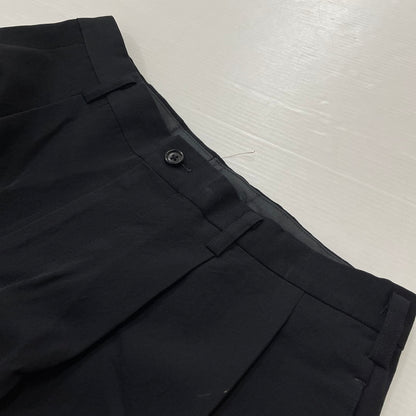 【中古品】【メンズ】 Y’S FOR MEN ワイズフォーメン 2TUCK TAPERED WOOL SLACKS PANTS MB-P01-100 2タック ワイドテーパード ウール スラックス パンツ 151-260616-yo-11-tei サイズ：LL カラー：ブラック 万代Net店
