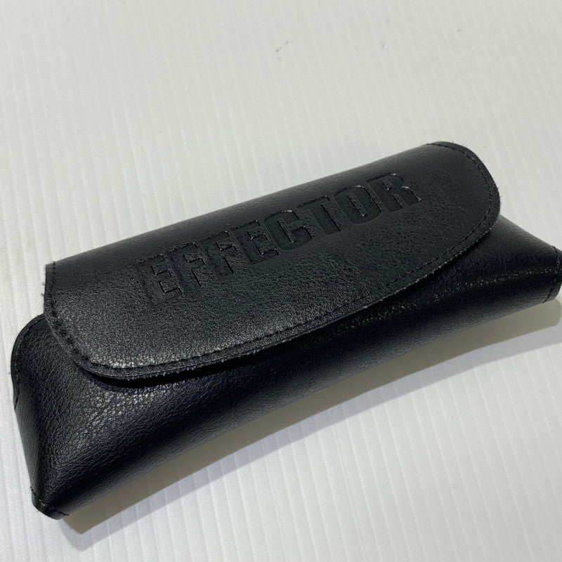 【中古品】【メンズ】 EFFECTOR エフェクター × DIET BUTCHER ダイエット ブッチャー 別注 コラボ SLIM SKIN DIRT スリムスキン ダート アイウェア 眼鏡 サングラス ※度入り 203-260613-ko-07-tei サイズ：52□25-145 カラー：ブラック 万代Net店