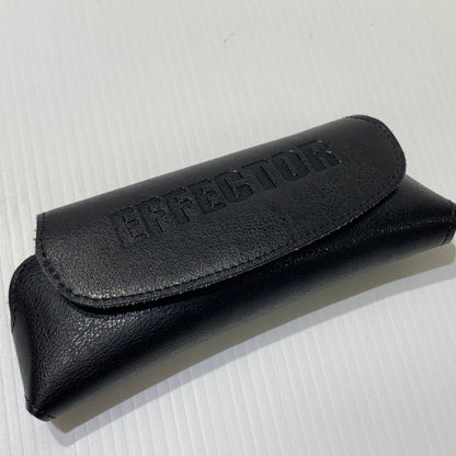 【中古品】【メンズ】 EFFECTOR エフェクター × DIET BUTCHER ダイエット ブッチャー 別注 コラボ SLIM SKIN DIRT スリムスキン ダート アイウェア 眼鏡 サングラス ※度入り 203-260613-ko-07-tei サイズ：52□25-145 カラー：ブラック 万代Net店