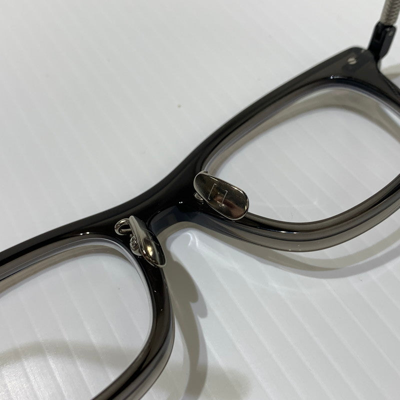 【中古品】【メンズ】 THE WHITE SCREEN ホワイトスクリーン ACETATE TITANIUM アセテート チタニウム アイウェア 眼鏡 サングラス ※度入り 203-260613-ko-08-tei サイズ：48□21-147 カラー：クリアグレー系 万代Net店
