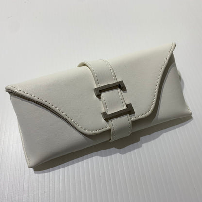 【中古品】【メンズ】 THE WHITE SCREEN ホワイトスクリーン ACETATE TITANIUM アセテート チタニウム アイウェア 眼鏡 サングラス ※度入り 203-260613-ko-08-tei サイズ：48□21-147 カラー：クリアグレー系 万代Net店