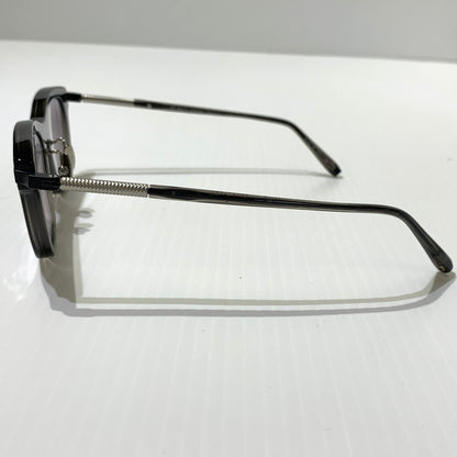 【中古品】【メンズ】 THE WHITE SCREEN ホワイトスクリーン ACETATE TITANIUM アセテート チタニウム アイウェア 眼鏡 サングラス ※度入り 203-260613-ko-08-tei サイズ：48□21-147 カラー：クリアグレー系 万代Net店