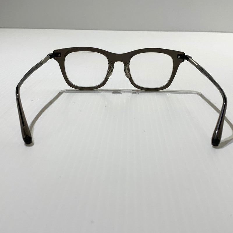 【中古品】【メンズ】 THE WHITE SCREEN ホワイトスクリーン ACETATE TITANIUM アセテート チタニウム アイウェア 眼鏡 サングラス ※度入り 203-260613-ko-08-tei サイズ：48□21-147 カラー：クリアグレー系 万代Net店