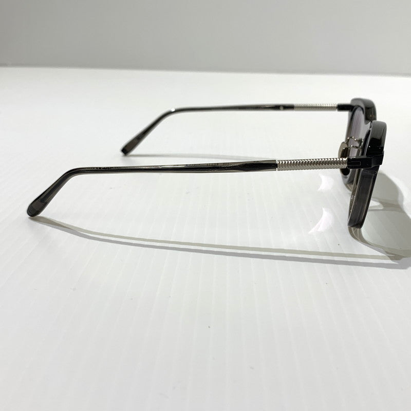【中古品】【メンズ】 THE WHITE SCREEN ホワイトスクリーン ACETATE TITANIUM アセテート チタニウム アイウェア 眼鏡 サングラス ※度入り 203-260613-ko-08-tei サイズ：48□21-147 カラー：クリアグレー系 万代Net店