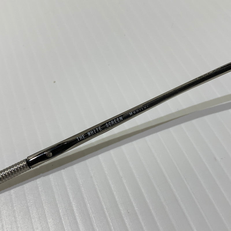 【中古品】【メンズ】 THE WHITE SCREEN ホワイトスクリーン ACETATE TITANIUM アセテート チタニウム アイウェア 眼鏡 サングラス ※度入り 203-260613-ko-08-tei サイズ：48□21-147 カラー：クリアグレー系 万代Net店
