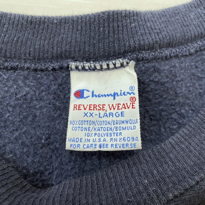 【中古品】【メンズ】 Champion チャンピオン 90's REVERSE WEAVE "MICHIGAN" SWEAT 90年代 リバースウィーブ ミシガン スウェット 長袖 トップス トレーナー 145-260616-yo-01-tei サイズ：XXL カラー：ネイビー 万代Net店