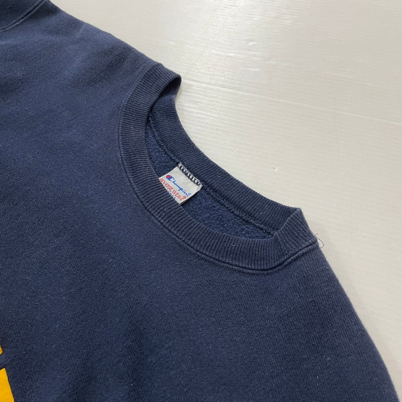 【中古品】【メンズ】 Champion チャンピオン 90's REVERSE WEAVE "MICHIGAN" SWEAT 90年代 リバースウィーブ ミシガン スウェット 長袖 トップス トレーナー 145-260616-yo-01-tei サイズ：XXL カラー：ネイビー 万代Net店