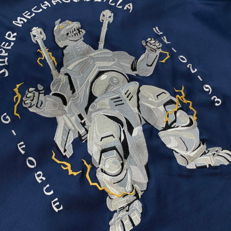 【中古品】【メンズ】 HOMEGAME ホームゲーム GOZZILA REVERSIBLE SOUVENIR JACKET ゴジラ リバーシブル スーベニアジャケット アウター 145-260611-yo-04-tei サイズ：L カラー：ブラック/ブルー 万代Net店