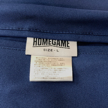【中古品】【メンズ】 HOMEGAME ホームゲーム GOZZILA REVERSIBLE SOUVENIR JACKET ゴジラ リバーシブル スーベニアジャケット アウター 145-260611-yo-04-tei サイズ：L カラー：ブラック/ブルー 万代Net店
