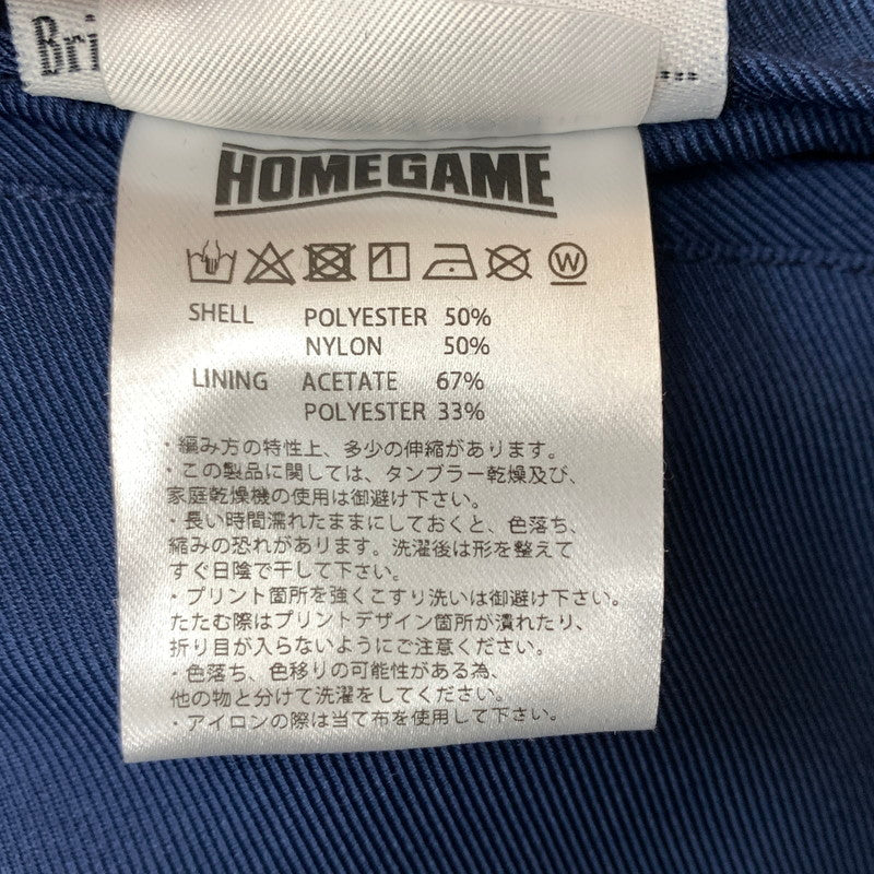 【中古品】【メンズ】 HOMEGAME ホームゲーム GOZZILA REVERSIBLE SOUVENIR JACKET ゴジラ リバーシブル スーベニアジャケット アウター 145-260611-yo-04-tei サイズ：L カラー：ブラック/ブルー 万代Net店
