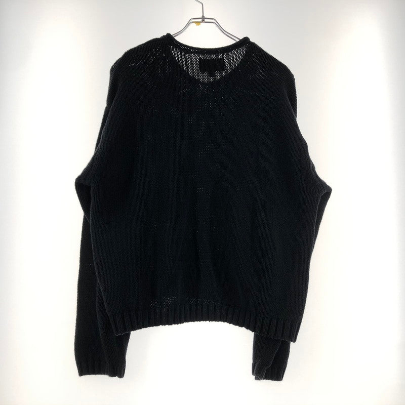 【中古品】【メンズ】 STUSSY ステューシー ROLL V NECK SWEATER 117289 ロール Vネック セーター 長袖 トップス ニット 142-260610-sa-03-tei サイズ：M カラー：ブラック 万代Net店
