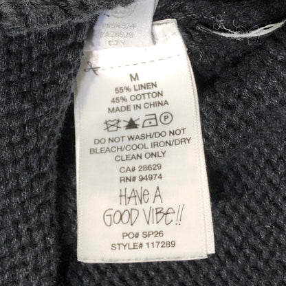 【中古品】【メンズ】 STUSSY ステューシー ROLL V NECK SWEATER 117289 ロール Vネック セーター 長袖 トップス ニット 142-260610-sa-03-tei サイズ：M カラー：ブラック 万代Net店