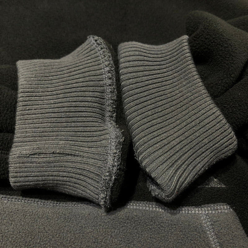 【中古品】【メンズ】 LQQK STUDIO ルック スタジオ FLEECE HOODIE O25FH06 フリース フーディ トップス プルーオーバー 142-260610-sa-04-tei サイズ：M カラー：ブラック 万代Net店
