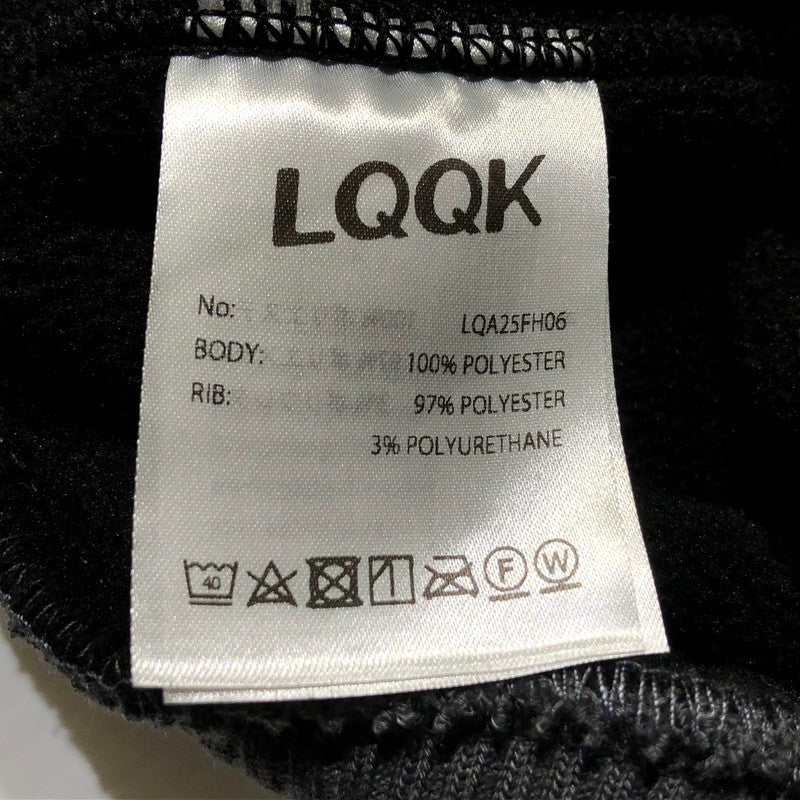 【中古品】【メンズ】 LQQK STUDIO ルック スタジオ FLEECE HOODIE O25FH06 フリース フーディ トップス プルーオーバー 142-260610-sa-04-tei サイズ：M カラー：ブラック 万代Net店