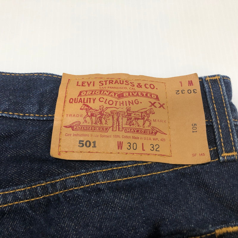 【中古品】【メンズ】 Levi‘s リーバイス 501 DENIM PANTS デニム パンツ ボトムス USA製 ジーンズ ボトムス ボタン刻印553 156-260610-sa-11-tei サイズ：30 カラー：インディゴ 万代Net店