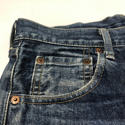 【現状渡し品】【メンズ】 Levi‘s リーバイス 702 DENIM PANTS デニムパンツ ボトムス 日本製 復刻 97年 ジーンズ ボタン刻印 J22 156-260610-sa-10-tei サイズ：32 カラー：インディゴ 万代Net店