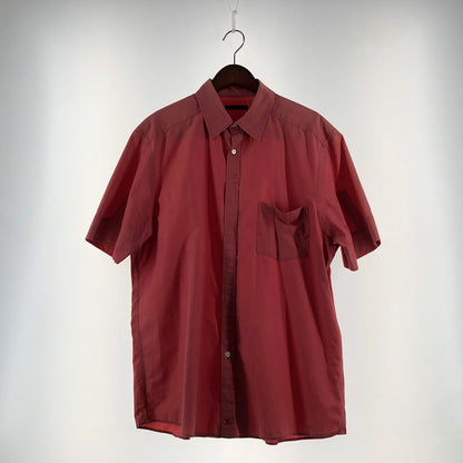 【現状渡し品】【メンズ】 LOUIS VUITTON ルイヴィトン REGULARCOLLAR POCKET S/S SHIRT レギュラー カラー ポケット ショートスリーブ シャツ 半袖 トップス 179-260610-sa-01-tei サイズ：L カラー：ピンク 万代Net店