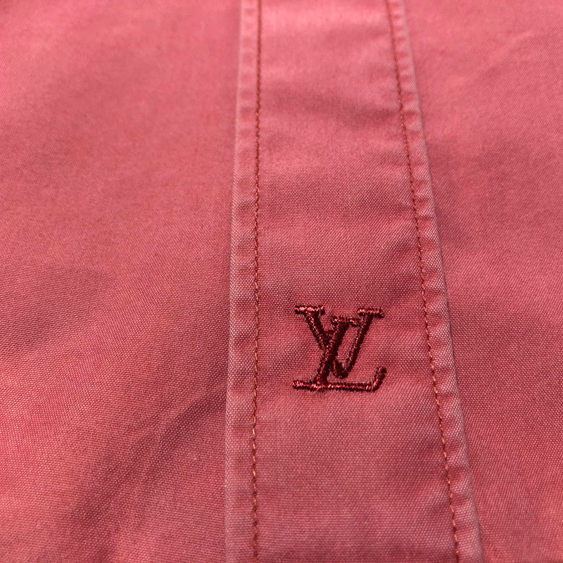 【現状渡し品】【メンズ】 LOUIS VUITTON ルイヴィトン REGULARCOLLAR POCKET S/S SHIRT レギュラー カラー ポケット ショートスリーブ シャツ 半袖 トップス 179-260610-sa-01-tei サイズ：L カラー：ピンク 万代Net店