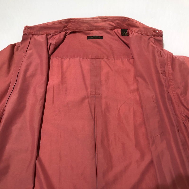 【現状渡し品】【メンズ】 LOUIS VUITTON ルイヴィトン REGULARCOLLAR POCKET S/S SHIRT レギュラー カラー ポケット ショートスリーブ シャツ 半袖 トップス 179-260610-sa-01-tei サイズ：L カラー：ピンク 万代Net店