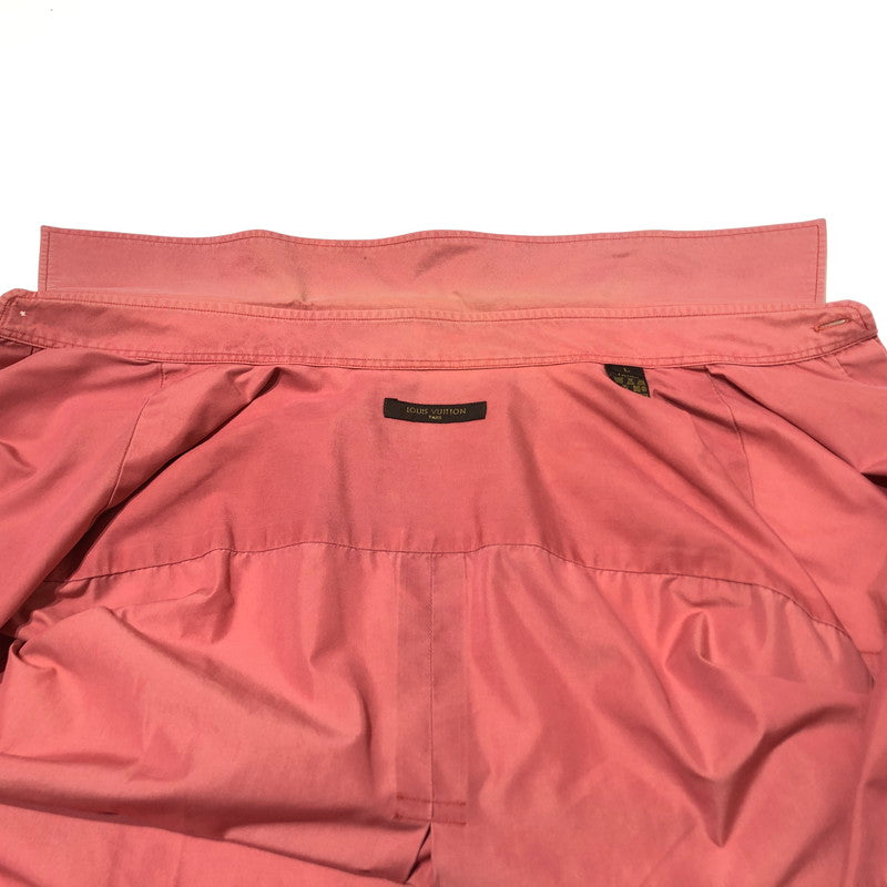 【現状渡し品】【メンズ】 LOUIS VUITTON ルイヴィトン REGULARCOLLAR POCKET S/S SHIRT レギュラー カラー ポケット ショートスリーブ シャツ 半袖 トップス 179-260610-sa-01-tei サイズ：L カラー：ピンク 万代Net店